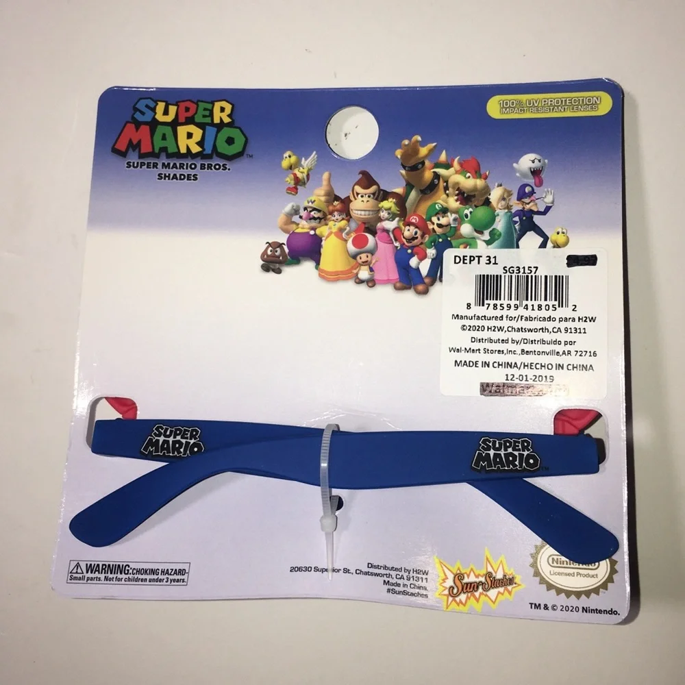 Super Mario Sunglasses 100% UV Protection